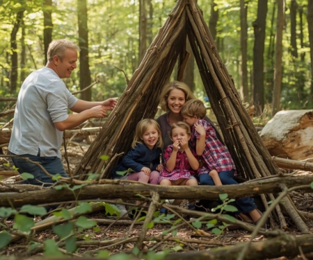 Cabane en famille