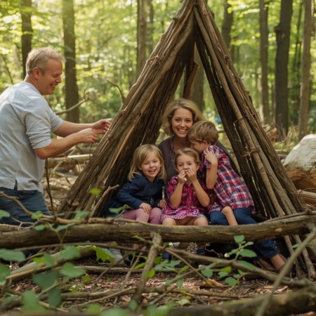 Cabane en famille