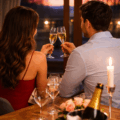 Séjour week-end en amoureux dîner au restaurant avec Champagne, nuit en chambre d'hôtes et petit déjeuner proche Lyon - Loire - Rhône-Alpes