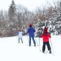 Ski de fond dans la neige en hiver Parc Naturel du Pilat à 1h de Lyon à St Régis du Coin