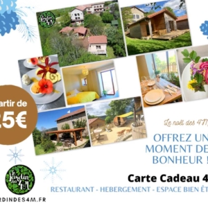 Carte cadeau à offrir Jardin des 4M