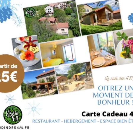 Carte cadeau à offrir Jardin des 4M