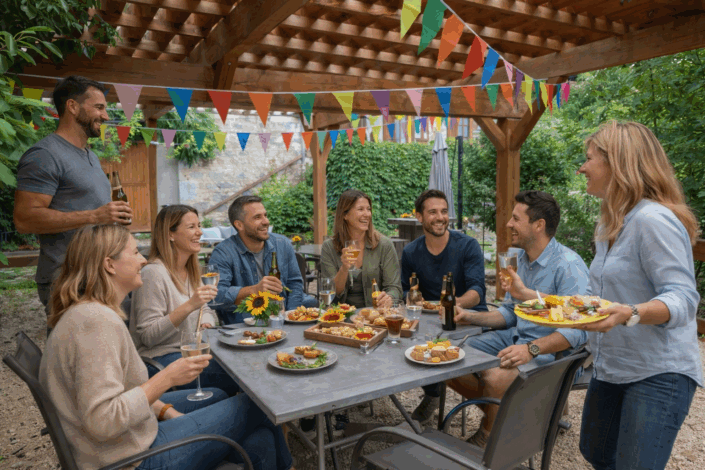 Privatisation du restaurant du Jardin des 4M pour vos repas de groupe entre amis Privatisation du restaurant du Jardin des 4M proche Lyon pour vos repas de groupe entre amis