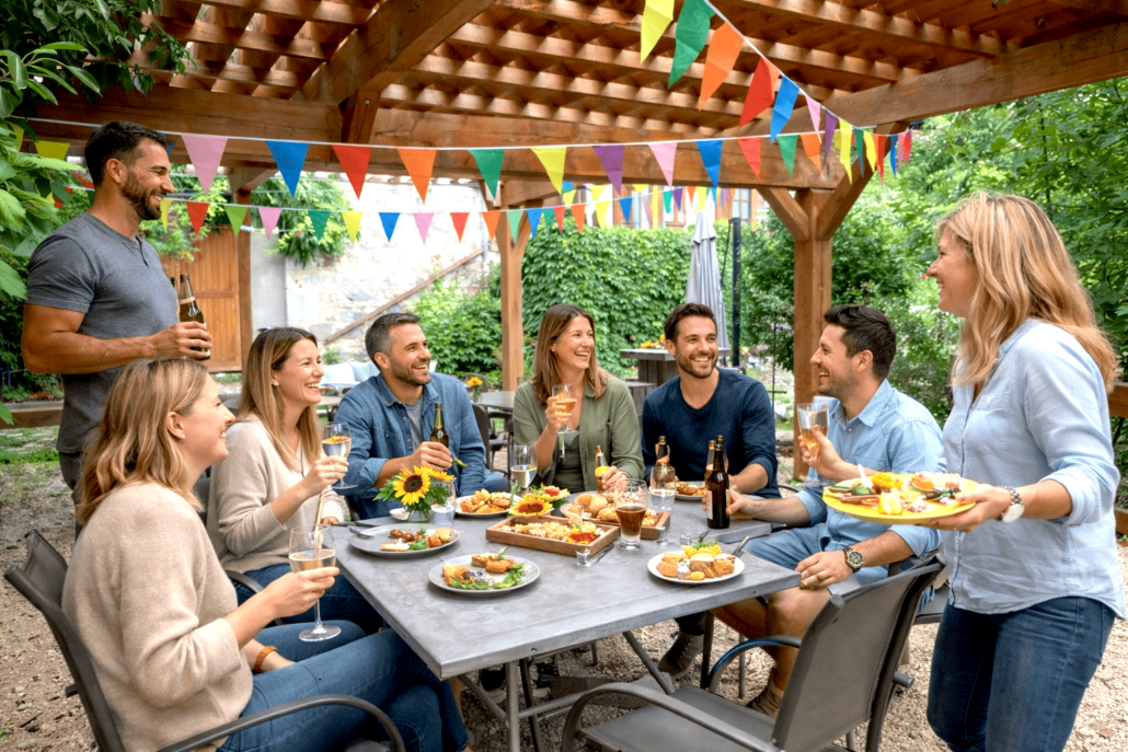 Réunion week-end séjour entre amis groupe - Gîte Le Jardin des 4M à 1h de Lyon - 22 couchages - Parc naturel du Pilat Réunion week-end séjour entre amis groupe - Gîte Le Jardin des 4M à 1h de Lyon - 22 couchages - Parc naturel du Pilat